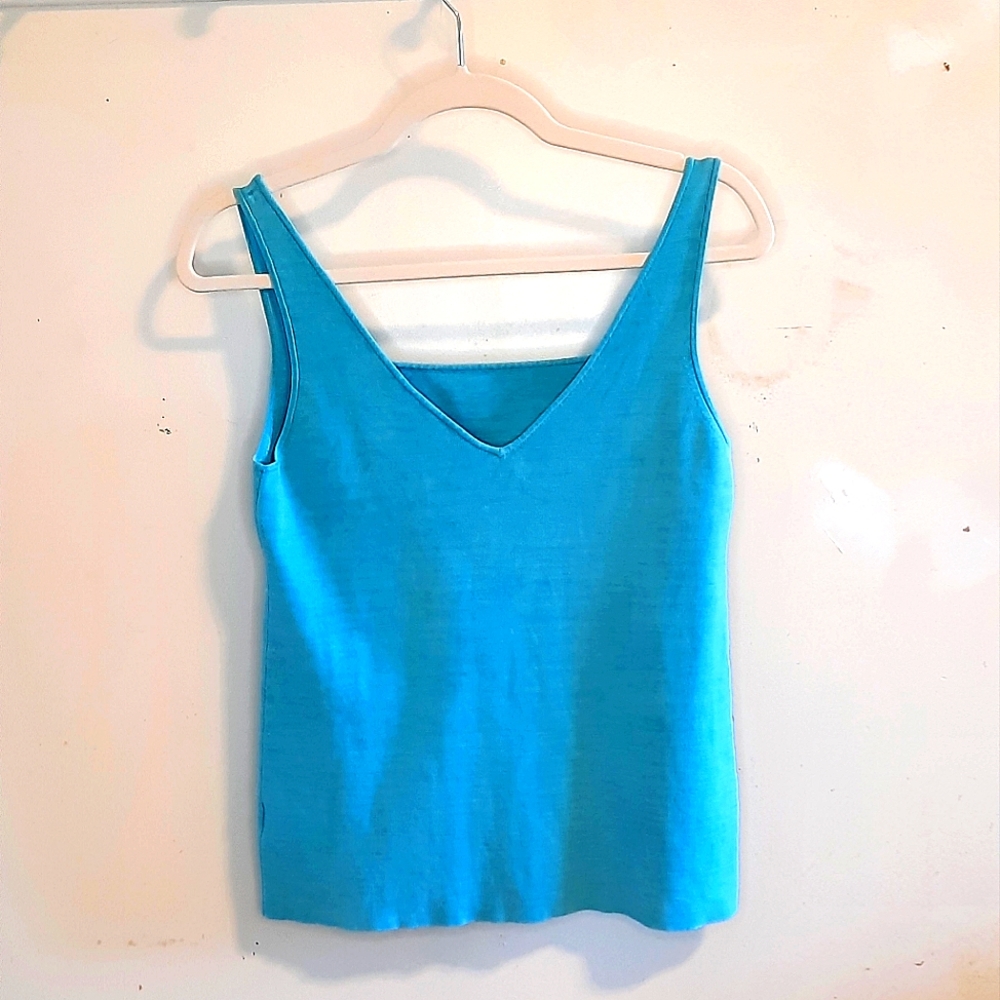Blue Dana Buchman Tank Top